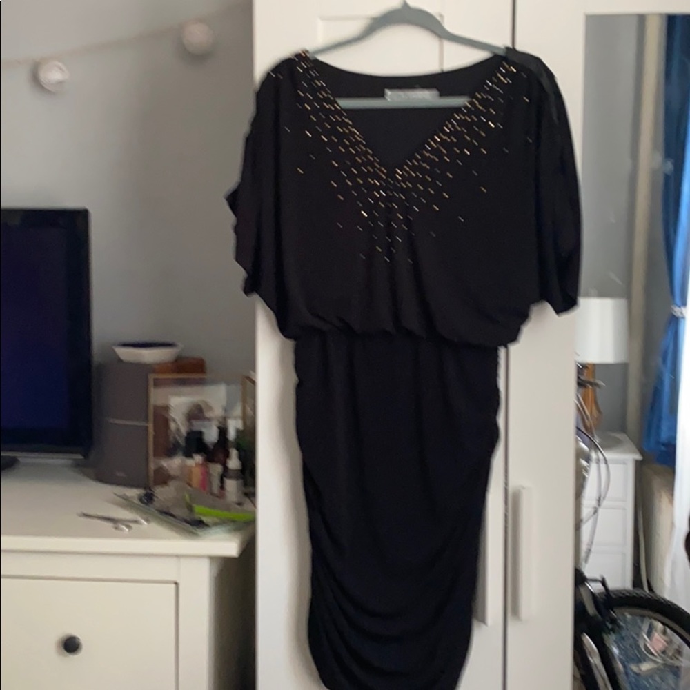 Black dress with tag